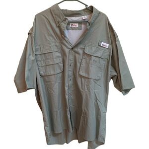 NWT Worldwide Sportsman Nanotex Utility Pockets Fishing Boating Shirt Sz…